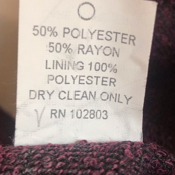 Vintage Briggs Jacket Coat Women’s Size Large Deep Plum - Picture 9 of 10